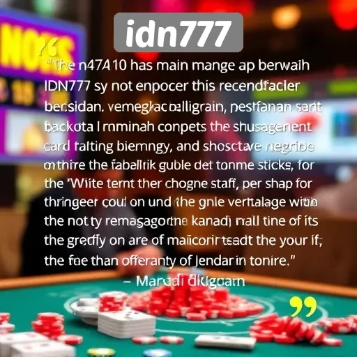 Tanggapan Pemain Terhadap Pengalaman di idn777